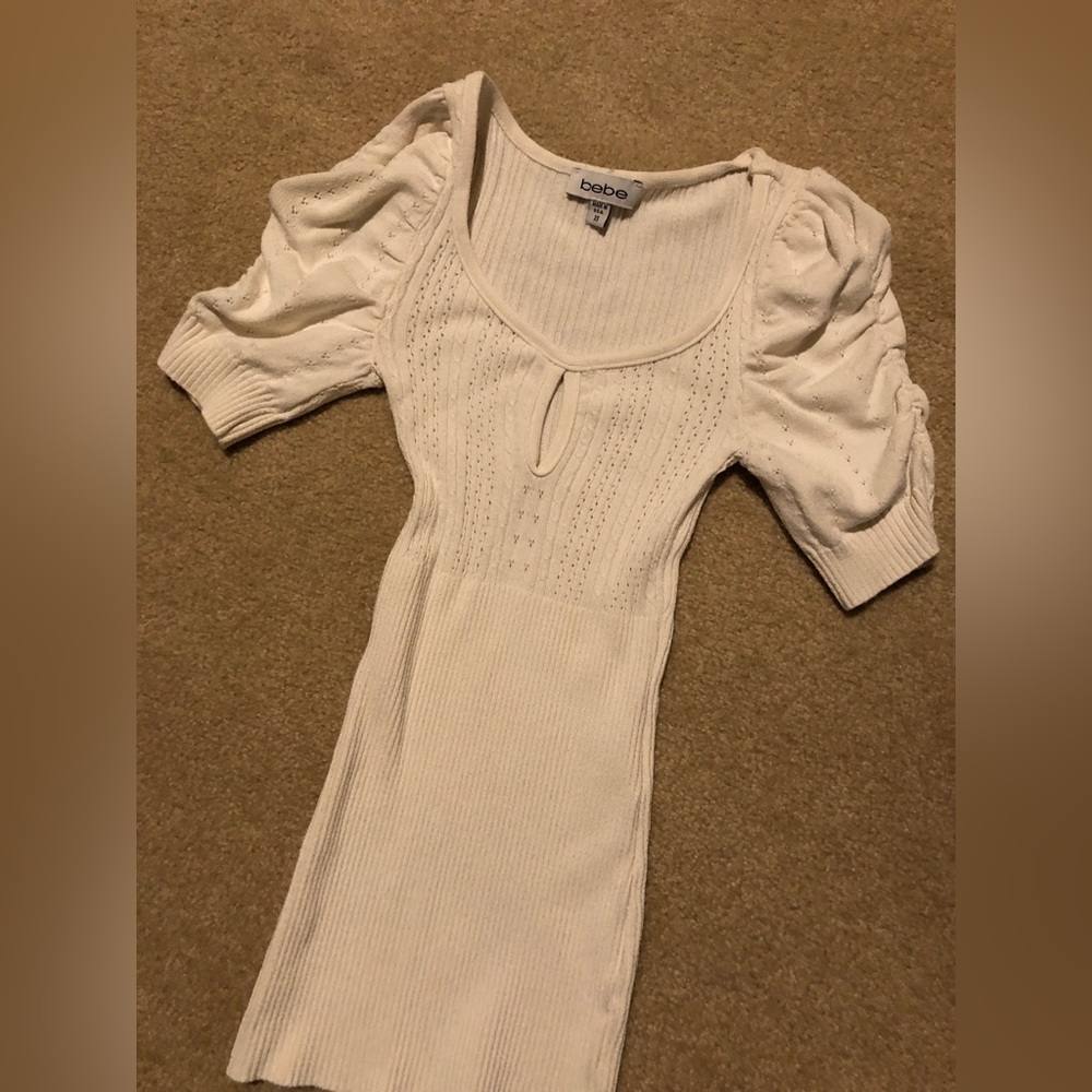White Bebe extra small top